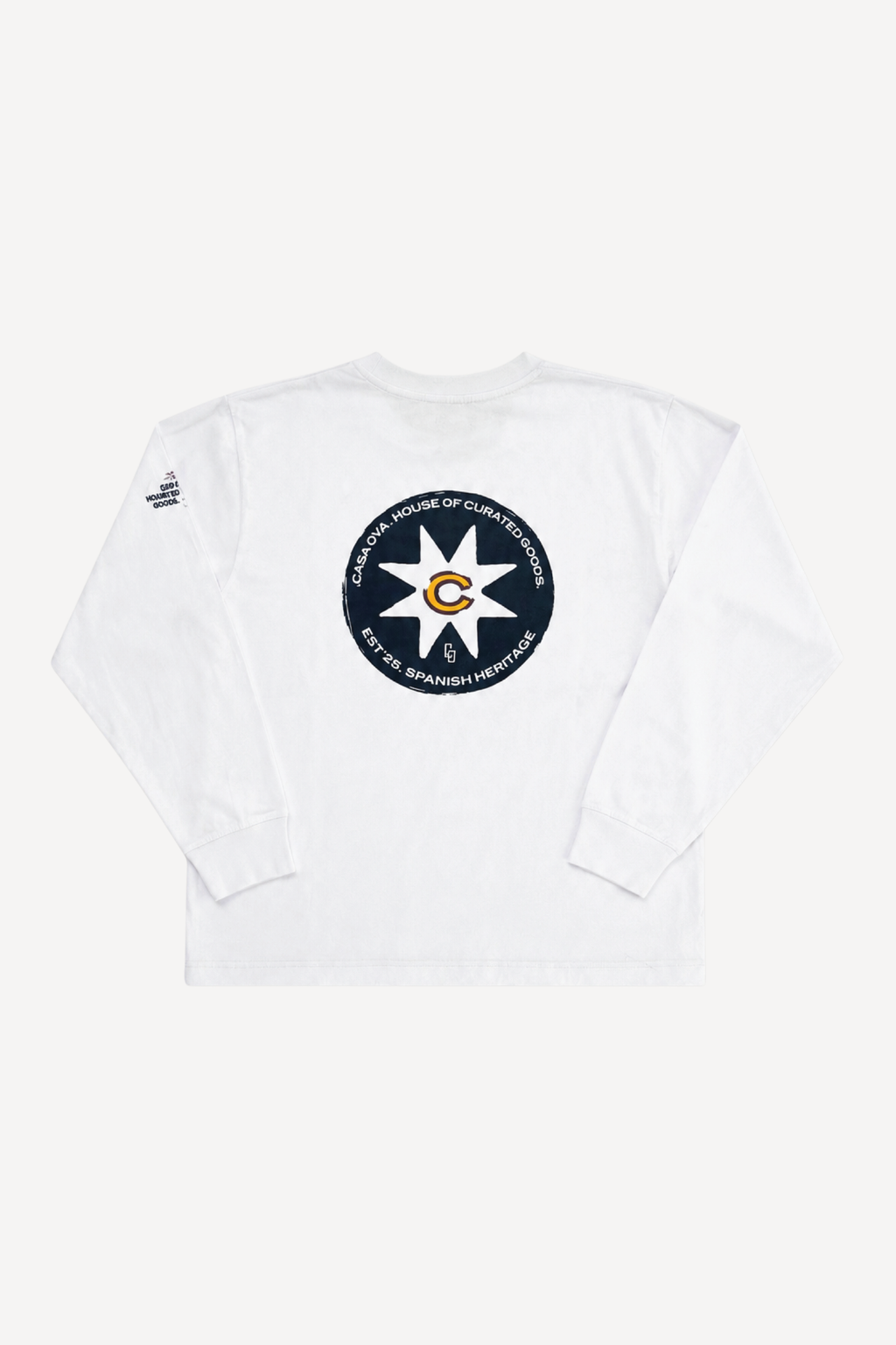 8 WINGS LONGSLEEVE WHITE T-SHIRT