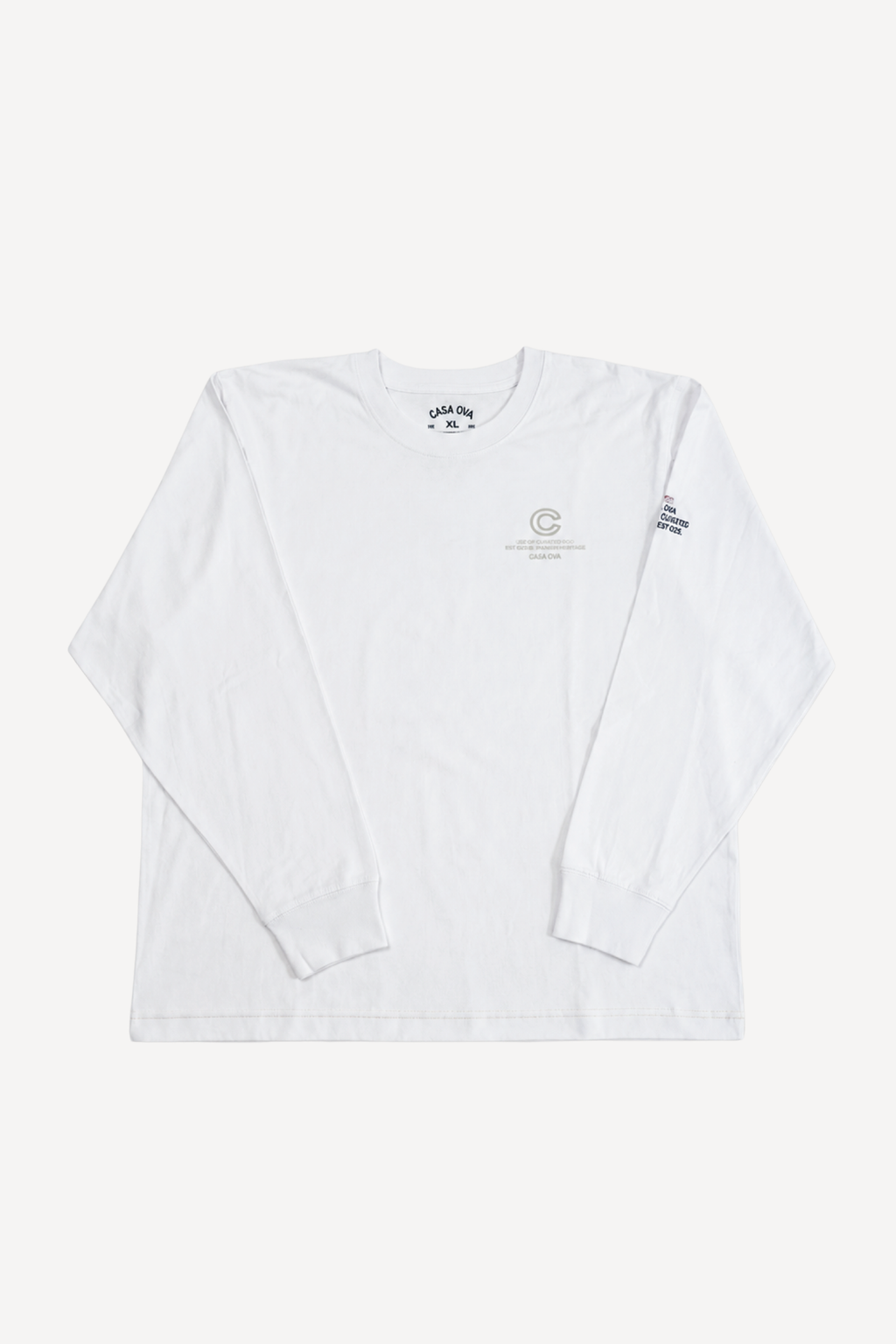 8 WINGS LONGSLEEVE WHITE T-SHIRT