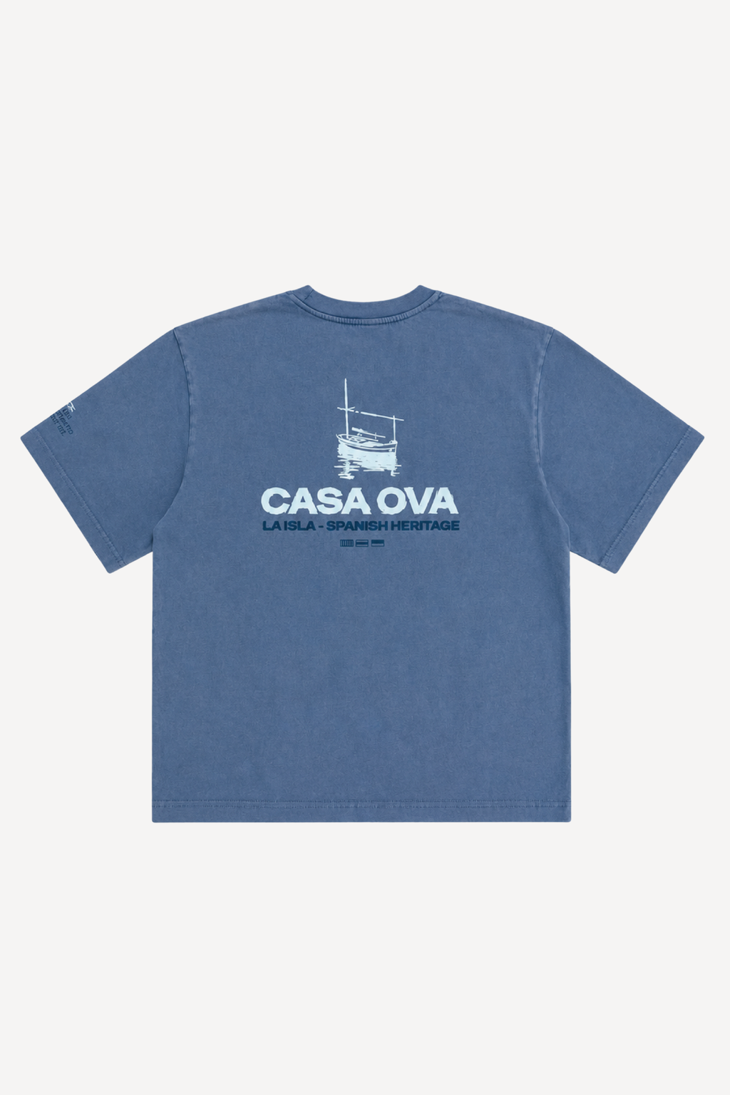 LLAÜT WASHED BLUE T-SHIRT