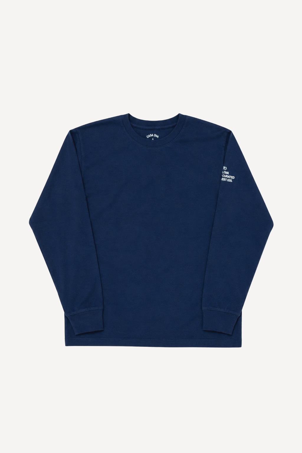 CASA OVA LONG SLEEVE NAVY T-SHIRT